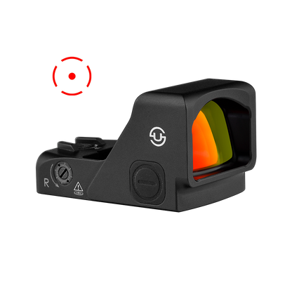ZULISY OAKc Red Dot Reflex Sight for RMR/407C Footprint, 3 MOA Red Dot & 56 MOA Circle Reticle (Unchangeable)