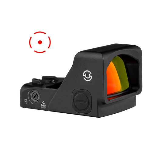 ZULISY OAKc Red Dot Reflex Sight for RMR/407C Footprint, 3 MOA Red Dot & 56 MOA Circle Reticle (Unchangeable)