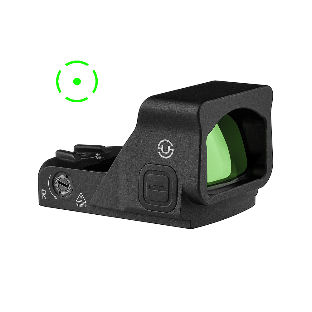 Zulisy OWLc 3 MOA Green Dot & 56 MOA Circle Sight for Docter Venom Footprint with Picatinny Mount