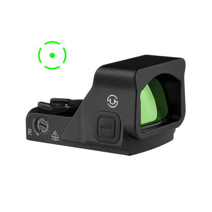 Zulisy OWLc 3 MOA Green Dot & 56 MOA Circle Sight for Docter Venom Footprint with Picatinny Mount