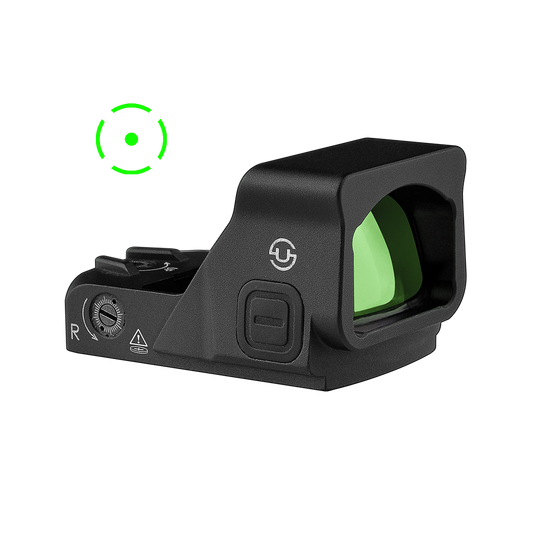Zulisy OWLc 3 MOA Green Dot & 56 MOA Circle Sight for Docter Venom Footprint with Picatinny Mount