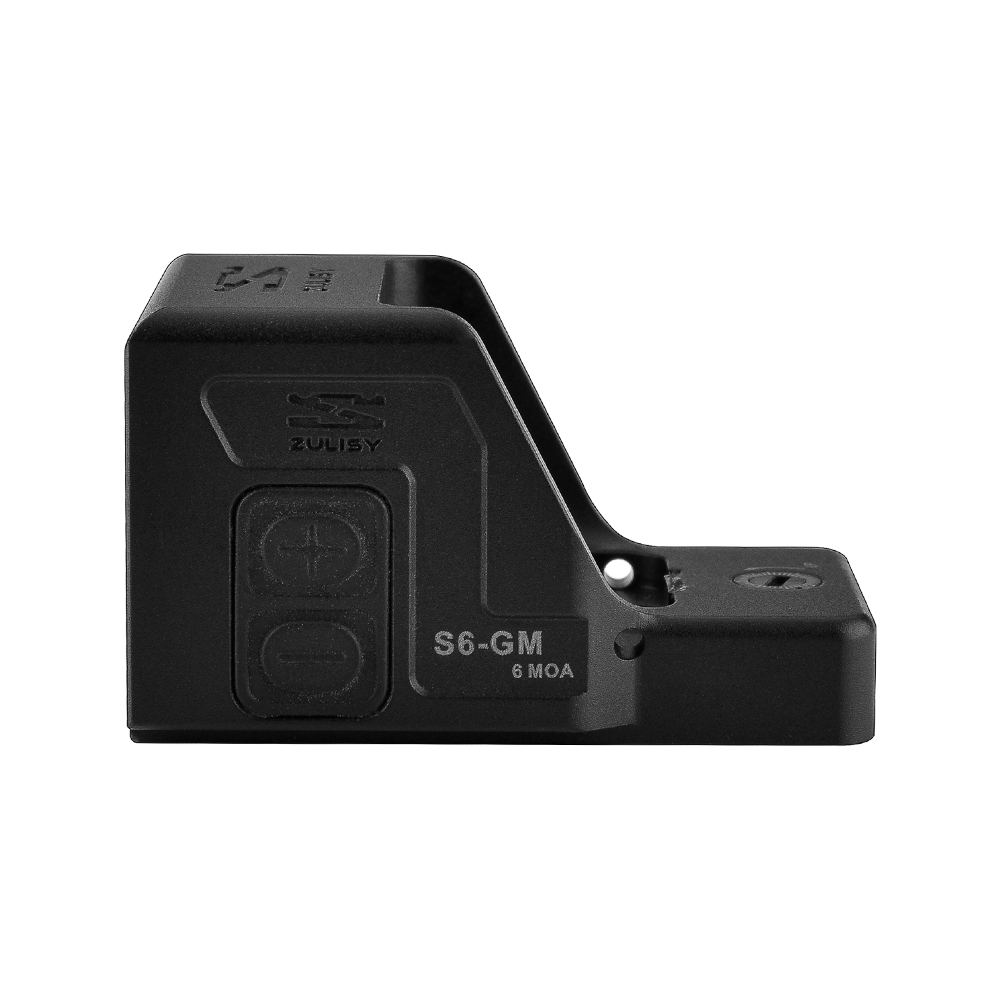 Zulisy S6-GM Large Window 6 MOA Green Dot Sight, for Glock 17 19 MOS Gen 4/5 Direct Mount (DOES NOT fit G43X MOS OR G48 MOS)