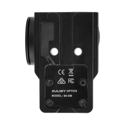 Zulisy S6-GM Large Window 6 MOA Red Dot Sight, for Glock 17 19 MOS Gen 4/5 Direct Mount (DOES NOT fit G43X MOS OR G48 MOS)