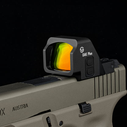 ZULISY Gen 3 OAK Plus Red Dot Sight 1x26mm Big Window for RMR/507C Footprint Pistol/Adapter Plate