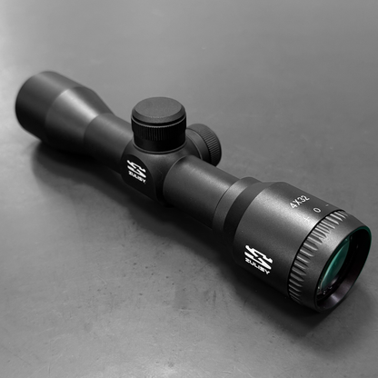 Zulisy 4x32 Compact Rifle Scope Crosshair Hunting Optics Scope with 11mm Dovetai/21mm picatinny rail Mount