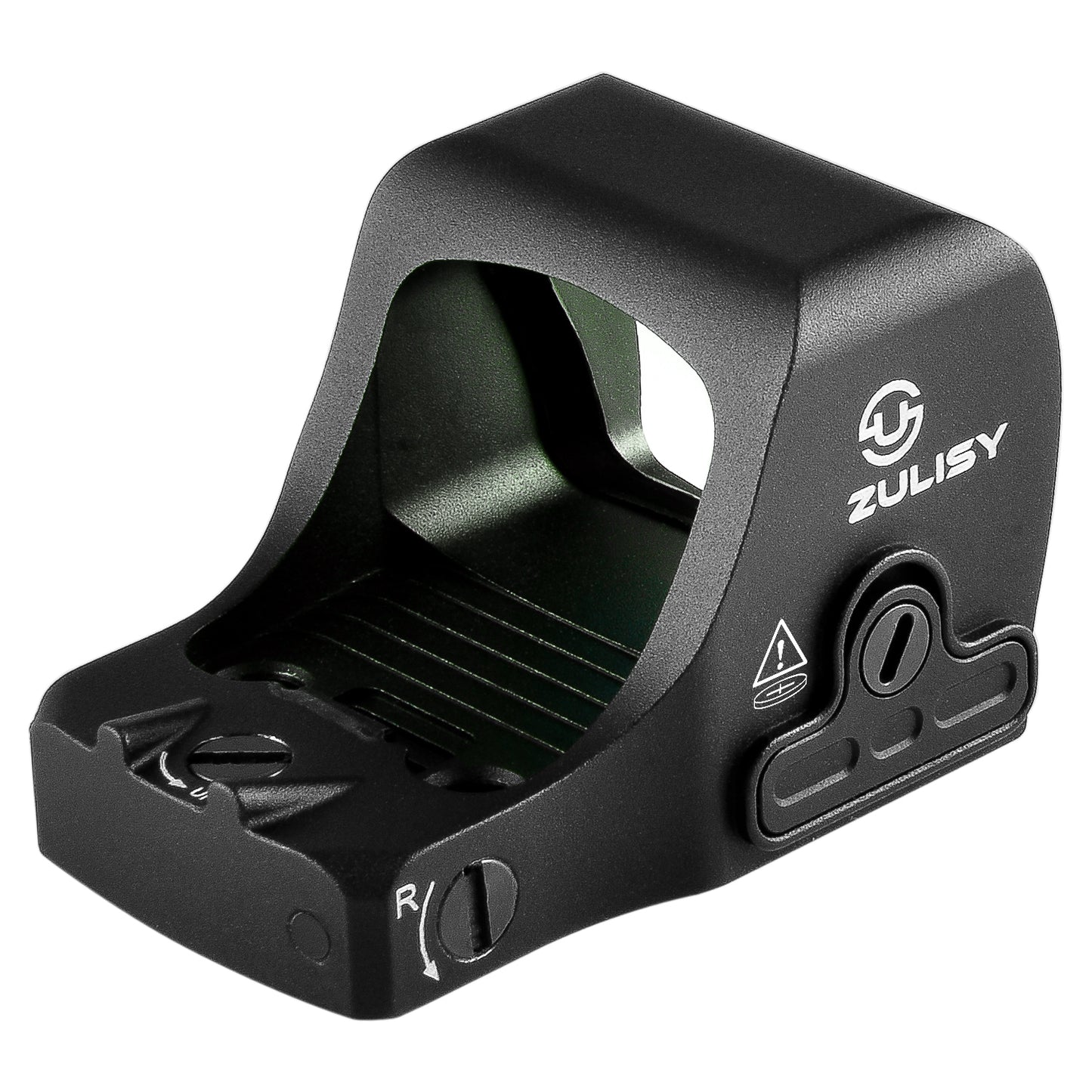 Zulisy Otter PRO Multi-Reticle 2 MOA Green Dot & 36 MOA Circle Open Reflex Sight, for RMS/RMSc 407K/507k Footprint Pistol, Shake Awake, 1x21mm Micro Compact Optics, Side Battery, 1 cliek 1 MOA
