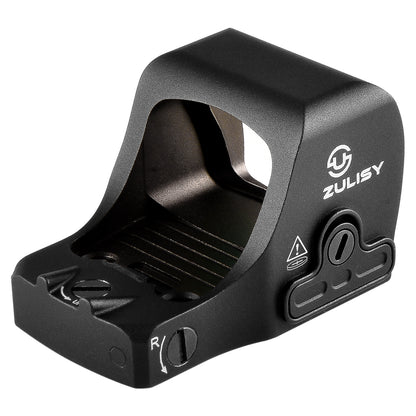 Zulisy Otter PRO Multi-Reticle 2 MOA Green Dot & 36 MOA Circle Open Reflex Sight, for RMS/RMSc 407K/507k Footprint Pistol, Shake Awake, 1x21mm Micro Compact Optics, Side Battery, 1 cliek 1 MOA