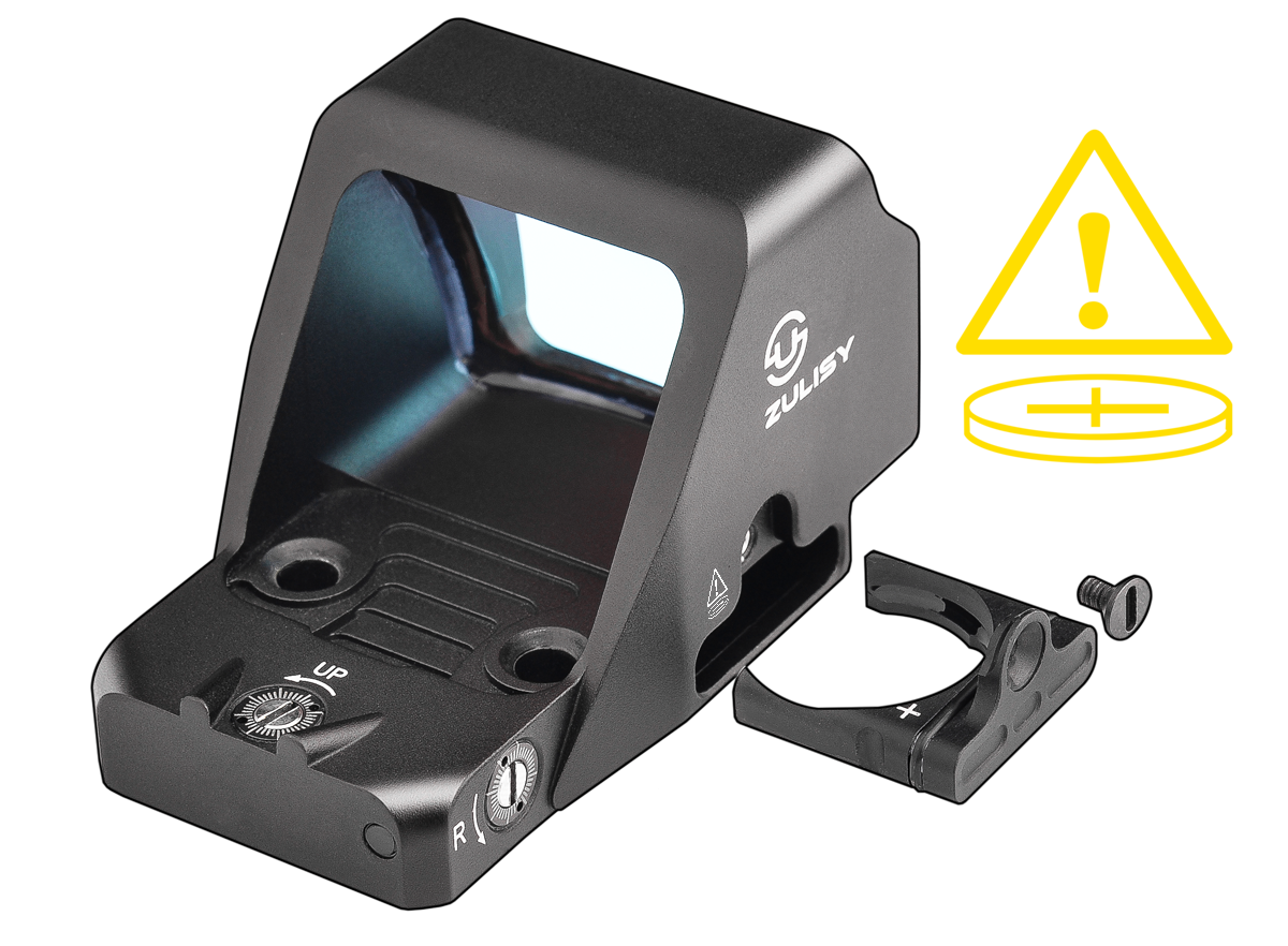 ZULISY Gen 3 OAK Plus Red Dot Sight 1x26mm Big Window for RMR/507C Footprint Pistol/Adapter Plate