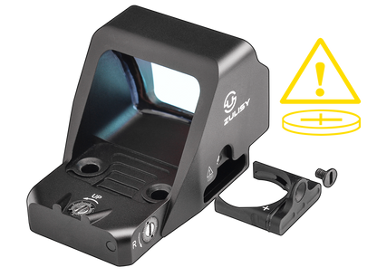 ZULISY Gen 3 OAK Plus Red Dot Sight 1x26mm Big Window for RMR/507C Footprint Pistol/Adapter Plate