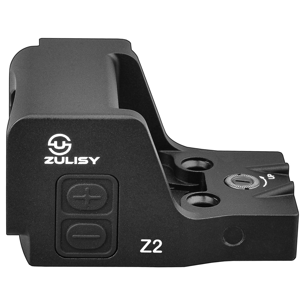 Zulisy Optics Z2-R Micro Red Dot Sights - (for DeltaPoint Pro Footprint) Side Mount Battery, Shake to Awake 3 MOA Open Reflex Sight for Full Size Pistol Optic Ready DPP Cut Adapter Plate Mount