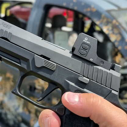 Zulisy Z2 PRO-G Multi-Reticle Green Dot Reflex Sight, 2 MOA Dot & 36 MOA Circle Reticle, for DeltaPoint Pro Footprint Mount, Shake to Awake 1x24mm Large Lens Optic, Fits DPP Cut Adapter Plate Pistol (Green)