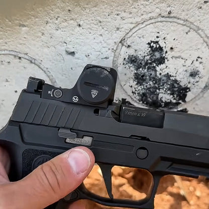 Zulisy Z2 PRO Multi-Reticle Open Reflex Sight, 2 MOA Red Dot & 36 MOA Circle, (for DeltaPoint Pro Footprint Mount), Shake Awake, Full Size 1x24mm Lens, Fits DPP Cut Optics Ready Pistol Adatper Plate