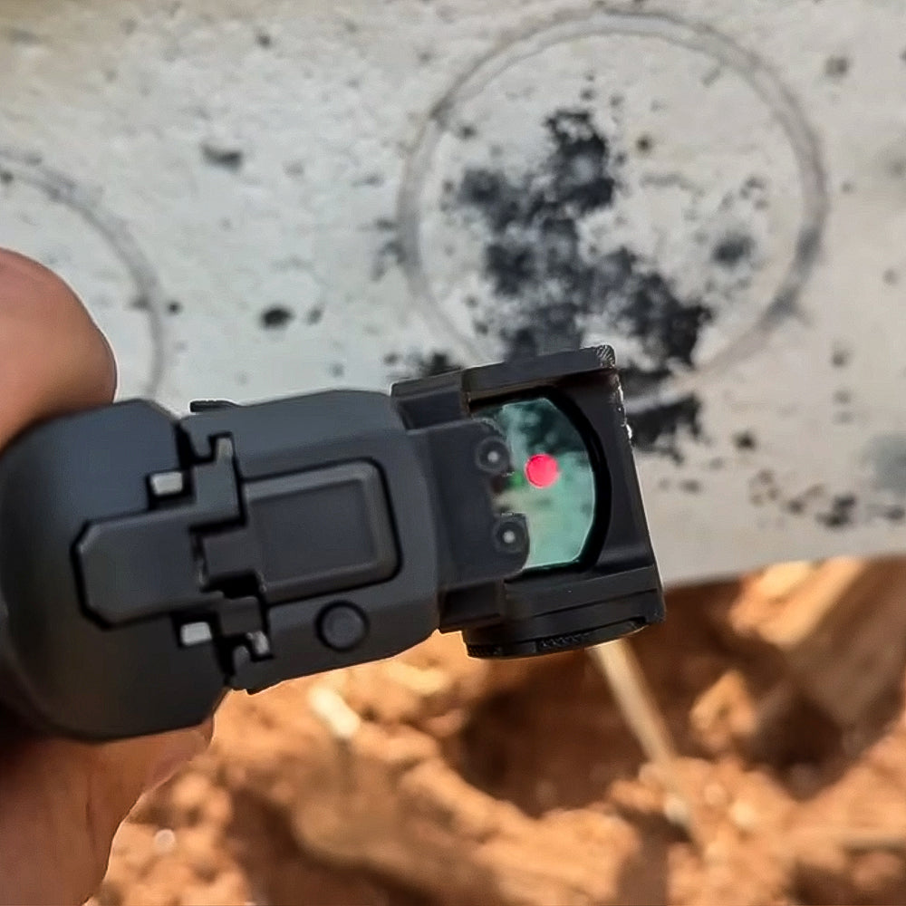 Zulisy Z2 PRO Multi-Reticle Open Reflex Sight, 2 MOA Red Dot & 36 MOA Circle, (for DeltaPoint Pro Footprint Mount), Shake Awake, Full Size 1x24mm Lens, Fits DPP Cut Optics Ready Pistol Adatper Plate