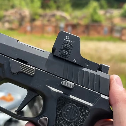 Zulisy Z2 PRO-G Multi-Reticle Green Dot Reflex Sight, 2 MOA Dot & 36 MOA Circle Reticle, for DeltaPoint Pro Footprint Mount, Shake to Awake 1x24mm Large Lens Optic, Fits DPP Cut Adapter Plate Pistol (Green)