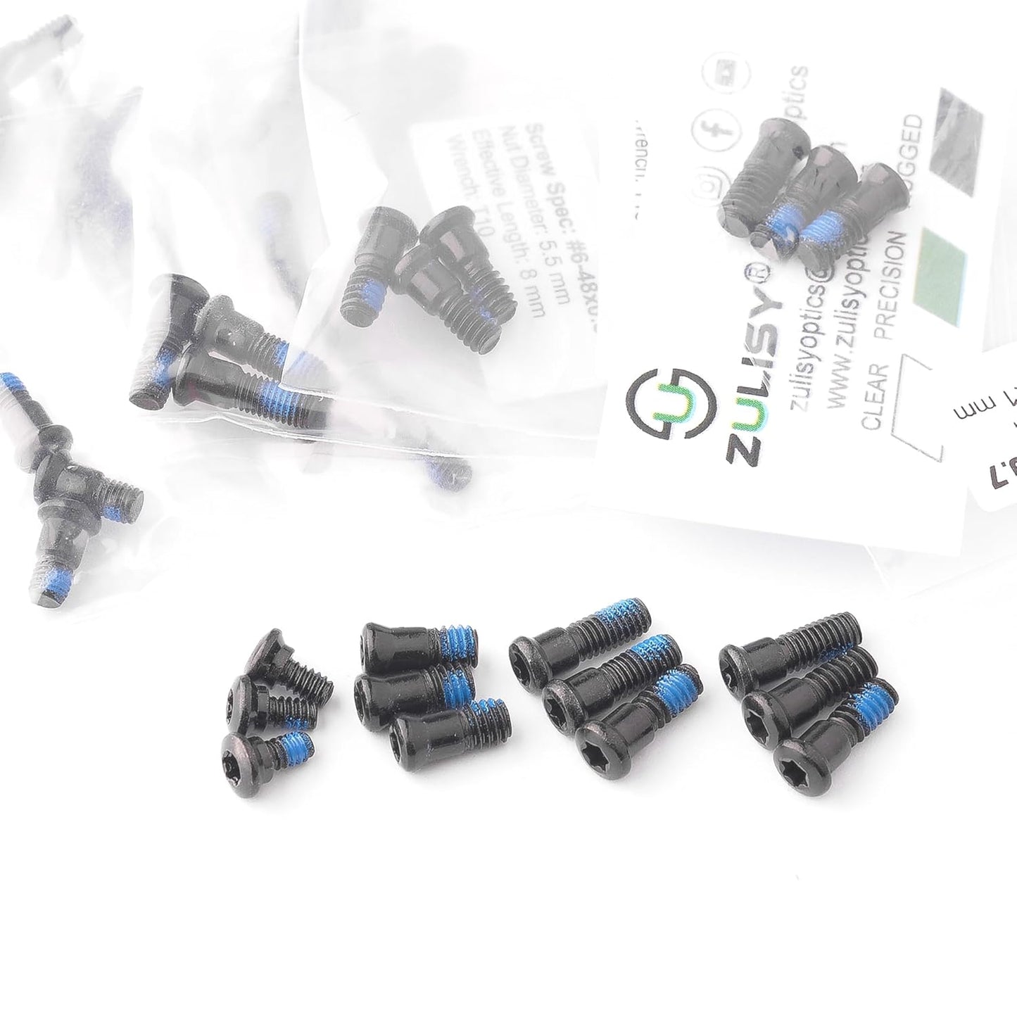 Screws Pack for red dot Sight Optics Mount Screw Kit - M3, M4, #4-40, #6-32, #6-40, and #6-48 Screw Types | for Compatibility Across red dot Makes and Pistol mounting Platforms