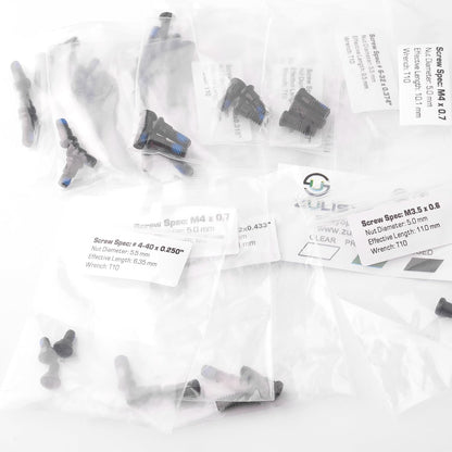 Screws Pack for red dot Sight Optics Mount Screw Kit - M3, M4, #4-40, #6-32, #6-40, and #6-48 Screw Types | for Compatibility Across red dot Makes and Pistol mounting Platforms