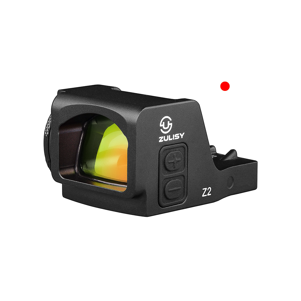 Zulisy Optics Z2-R Micro Red Dot Sights - (for DeltaPoint Pro Footprint) Side Mount Battery, Shake to Awake 3 MOA Open Reflex Sight for Full Size Pistol Optic Ready DPP Cut Adapter Plate Mount