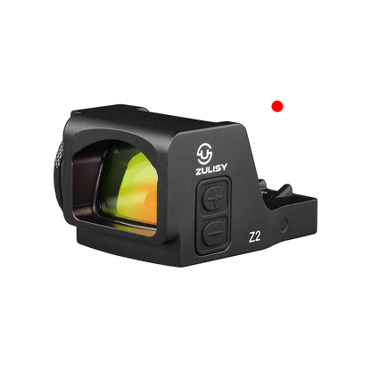 Zulisy Optics Z2-R Micro Red Dot Sights - (for DeltaPoint Pro Footprint) Side Mount Battery, Shake to Awake 3 MOA Open Reflex Sight for Full Size Pistol Optic Ready DPP Cut Adapter Plate Mount