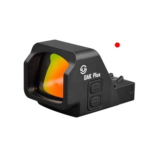 ZULISY Gen 3 OAK Plus Red Dot Sight 1x26mm Big Window for RMR/507C Footprint Pistol/Adapter Plate