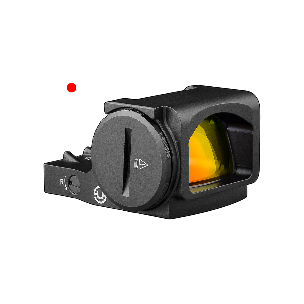 Zulisy Optics Z2-R Micro Red Dot Sights - (for DeltaPoint Pro Footprint) Side Mount Battery, Shake to Awake 3 MOA Open Reflex Sight for Full Size Pistol Optic Ready DPP Cut Adapter Plate Mount