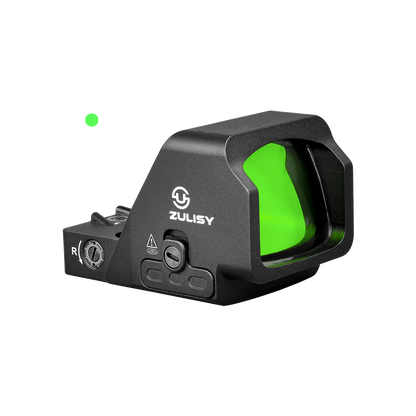 ZULISY Gen 3 OAK Plus 3.5 MOA Green Dot Sight 1x26mm Big Window for RMR/SRO/407C Pistol Cut Adapter Plate