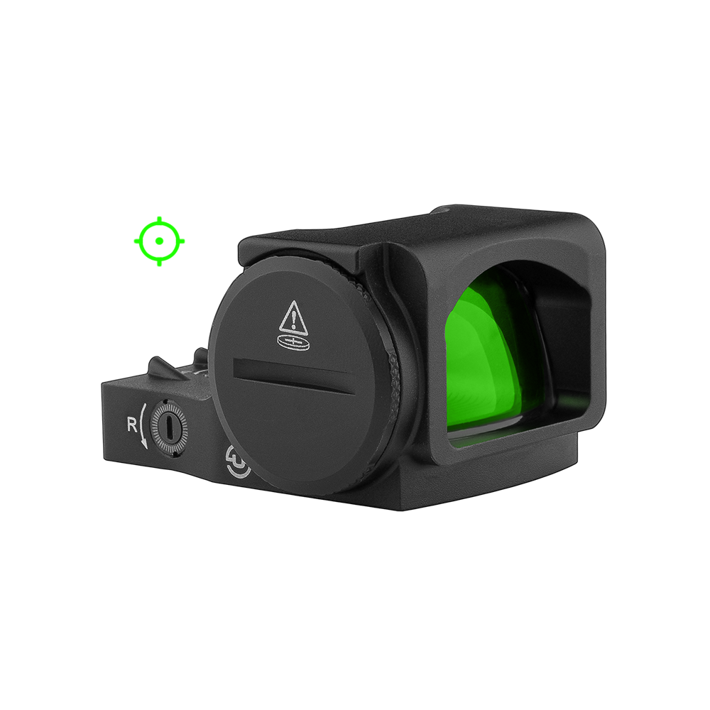 Zulisy Z2 PRO-G Multi-Reticle Green Dot Reflex Sight, 2 MOA Dot & 36 MOA Circle Reticle, for DeltaPoint Pro Footprint Mount, Shake to Awake 1x24mm Large Lens Optic, Fits DPP Cut Adapter Plate Pistol (Green)