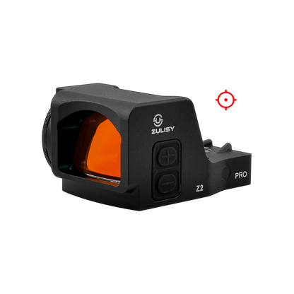 Zulisy Z2 PRO Multi-Reticle Open Reflex Sight, 2 MOA Red Dot & 36 MOA Circle, (for DeltaPoint Pro Footprint Mount), Shake Awake, Full Size 1x24mm Lens, Fits DPP Cut Optics Ready Pistol Adatper Plate