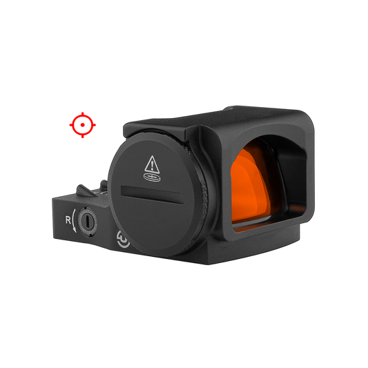 Zulisy Z2 PRO Multi-Reticle Open Reflex Sight, 2 MOA Red Dot & 36 MOA Circle, (for DeltaPoint Pro Footprint Mount), Shake Awake, Full Size 1x24mm Lens, Fits DPP Cut Optics Ready Pistol Adatper Plate