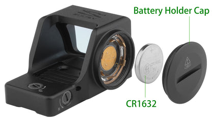 Zulisy S6-GM 6 MOA Red Dot Sight, for Full Size Glock MOS Direct Mount (DOES NOT fit G43X MOS OR G48 MOS)