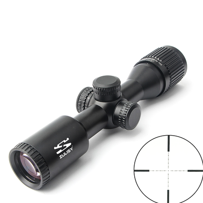 Zulisy 4x32 Compact Rifle Scope Crosshair Hunting Optics Scope with 11mm Dovetai/21mm picatinny rail Mount