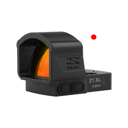 Zulisy Z1 XL 6 MOA Red Dot Sight, for RMSc 507k footprint Mount, 1x25mm Lens, Shake to Awake